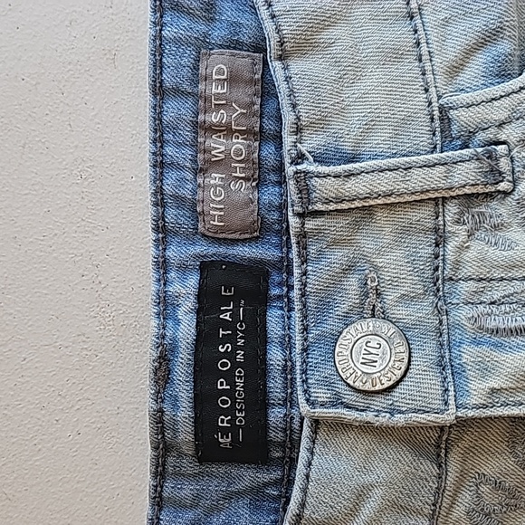 Aeropostale Embroidered Design Denim Shorts - Picture 4 of 8